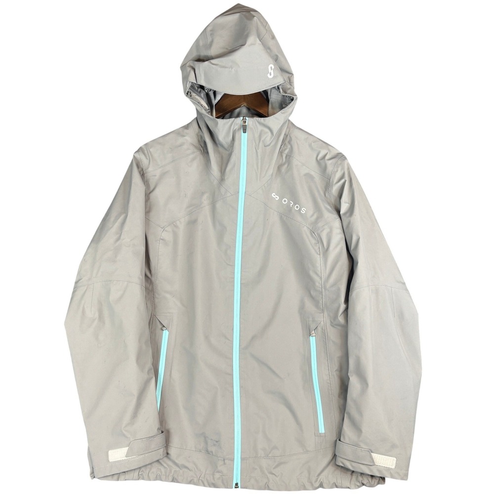 OROS Solarcore Insulated Hooded Jacket Zip Mens XL Grey Blue Techwear Outerwear